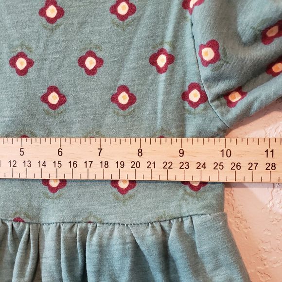 Conice Co 12 Month Girls Ruffled Mixed Media Dress XS - Picture 7 of 9